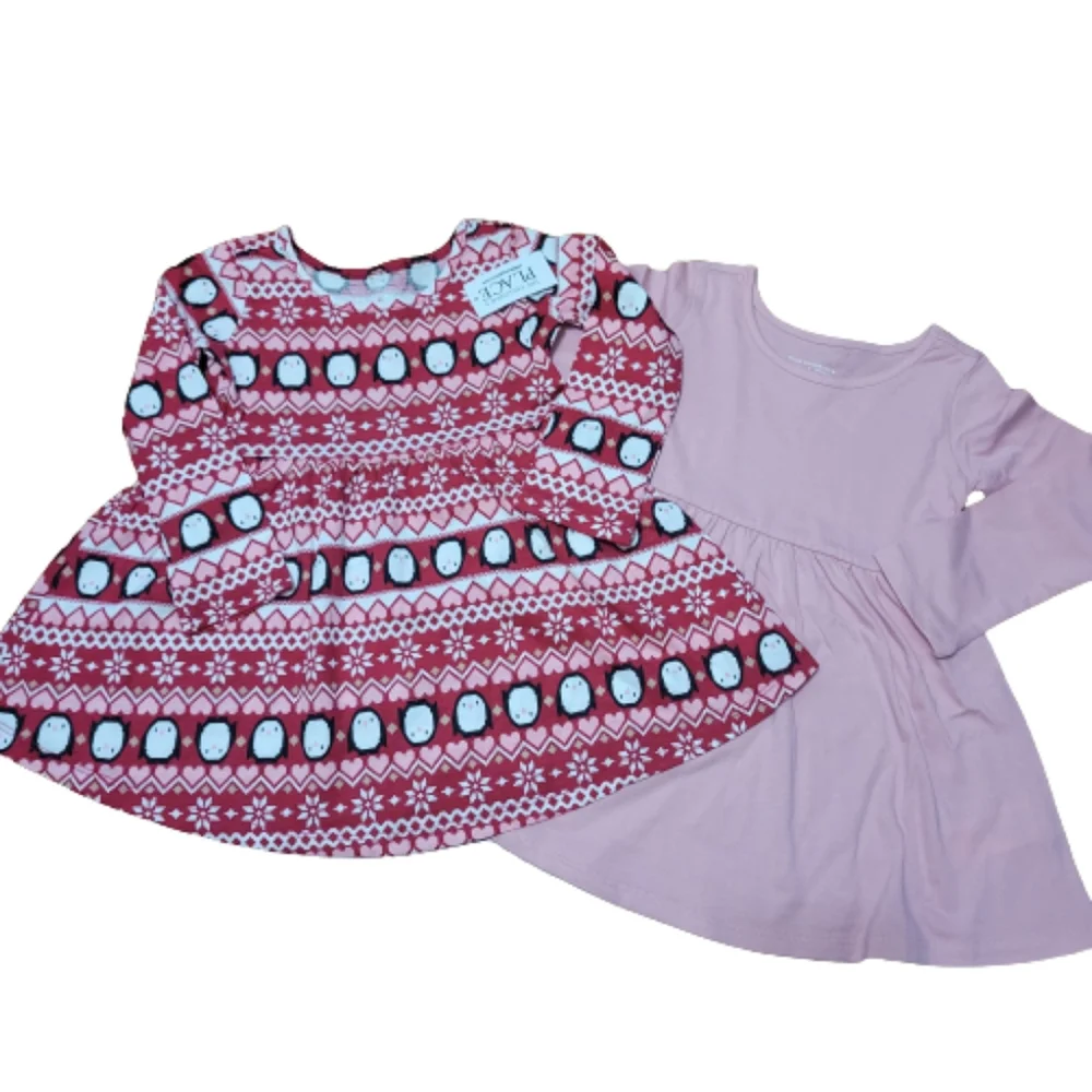 Children's Place Holiday Skater Dress Set Toddler 18-24m NWT